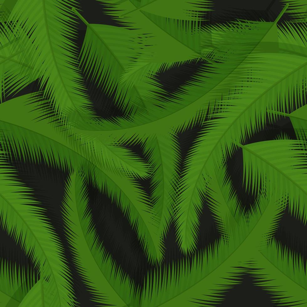 Vektor Musterdesign mit tropischen Pflanzen. sommermodehintergrund zu botanischen themen mit palmblättern.