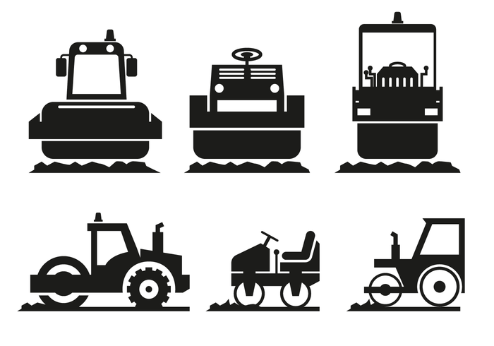 Steamroller Icon Vector