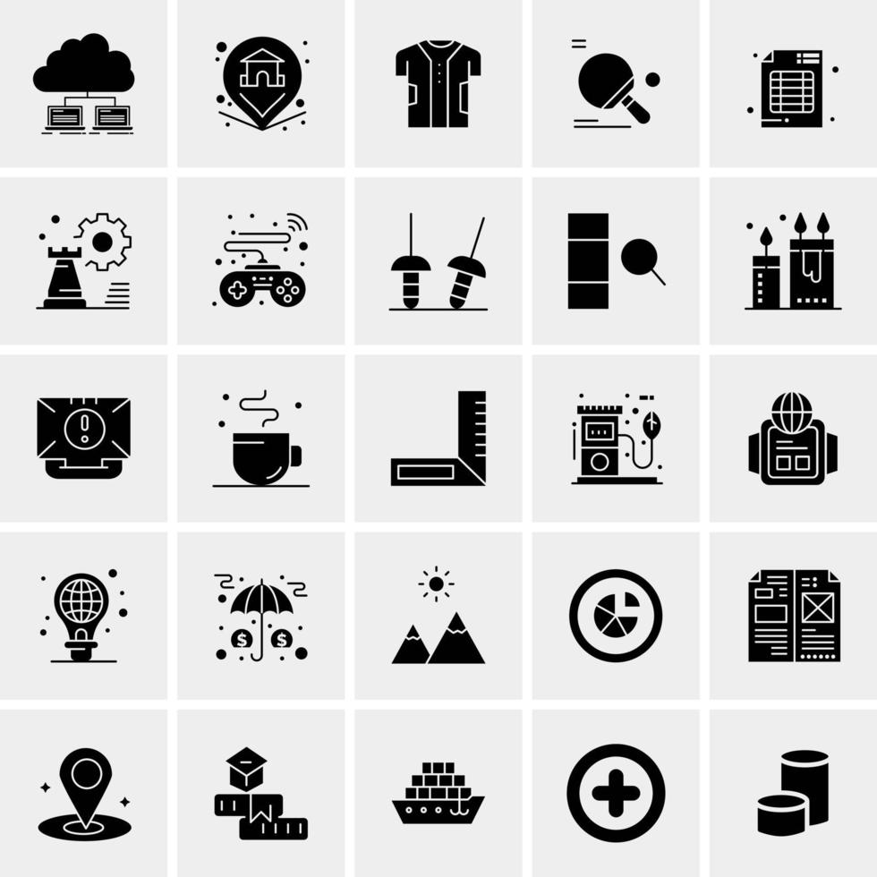 25 universelle Business-Icons Vektor kreative Icon-Illustration zur Verwendung in Web- und Mobilprojekten