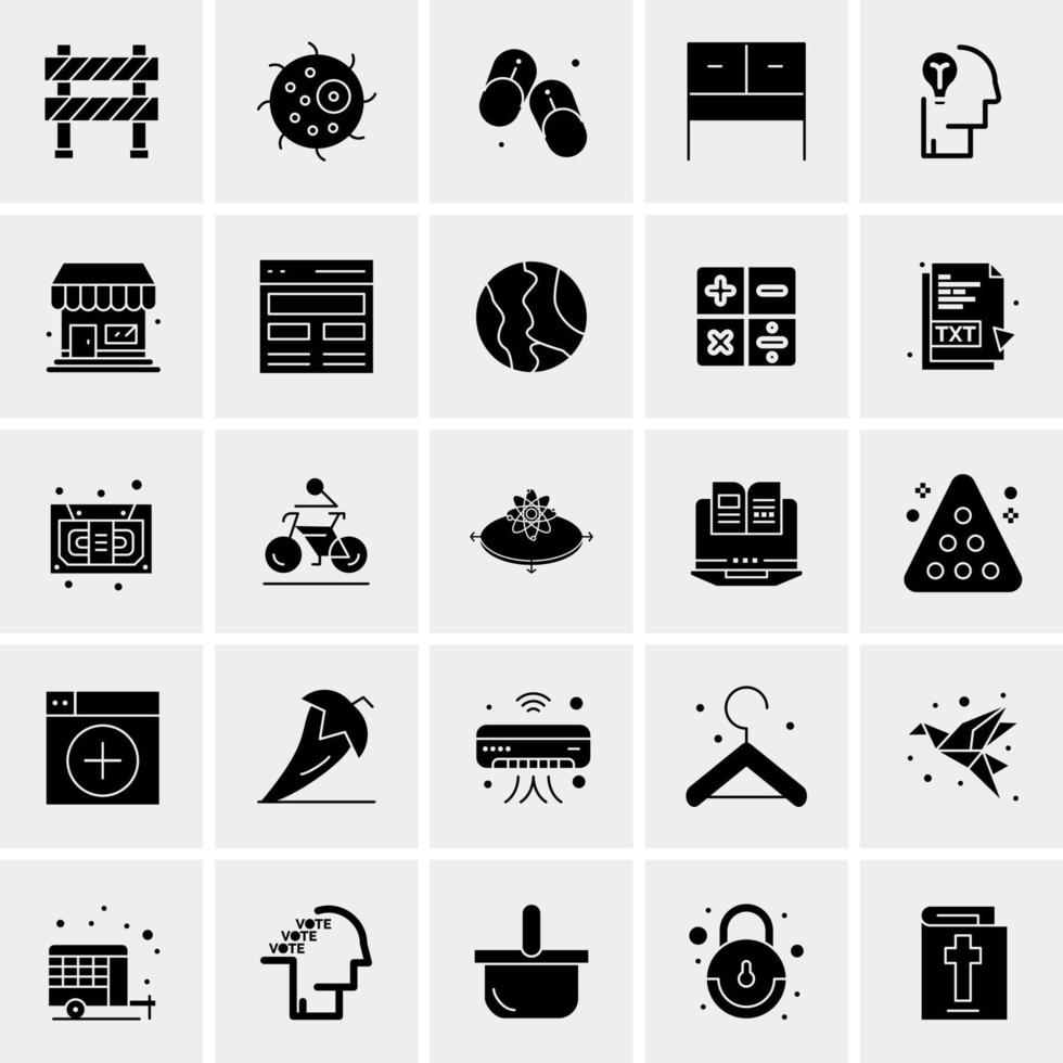 25 universelle Business-Icons Vektor kreative Icon-Illustration zur Verwendung in Web- und Mobilprojekten