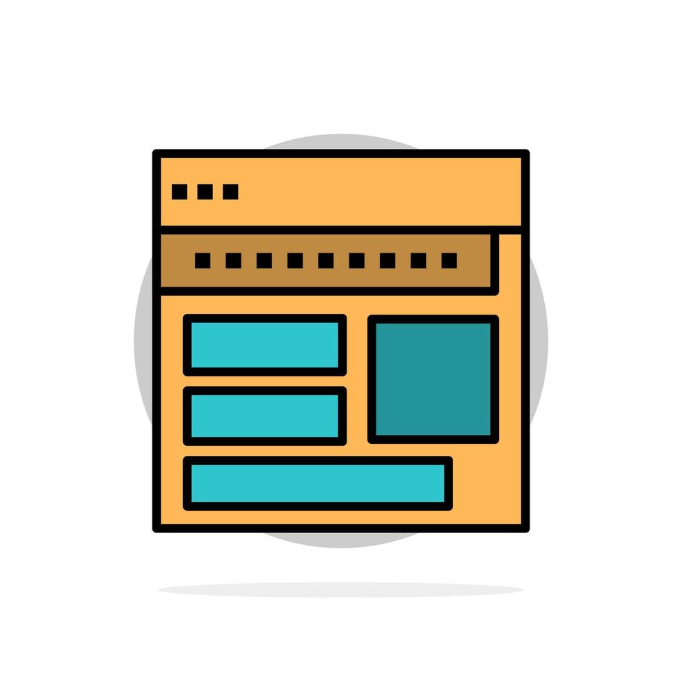hemsida browser företag företags- sida webb webbsida abstrakt cirkel bakgrund platt Färg ikon vektor