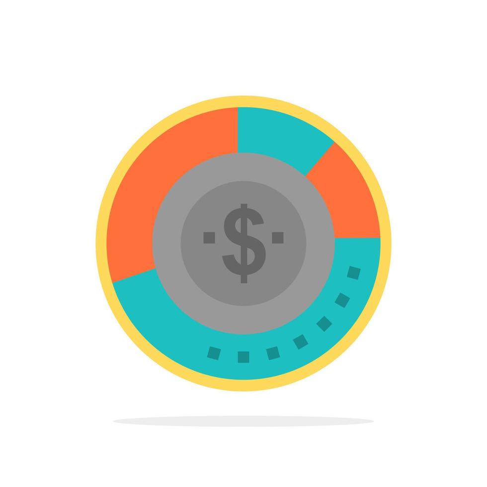 Diagramm Analyse Budget Diagramm Finanzen Finanzbericht Statistik abstrakt Kreis Hintergrund flache Farbe Symbol vektor