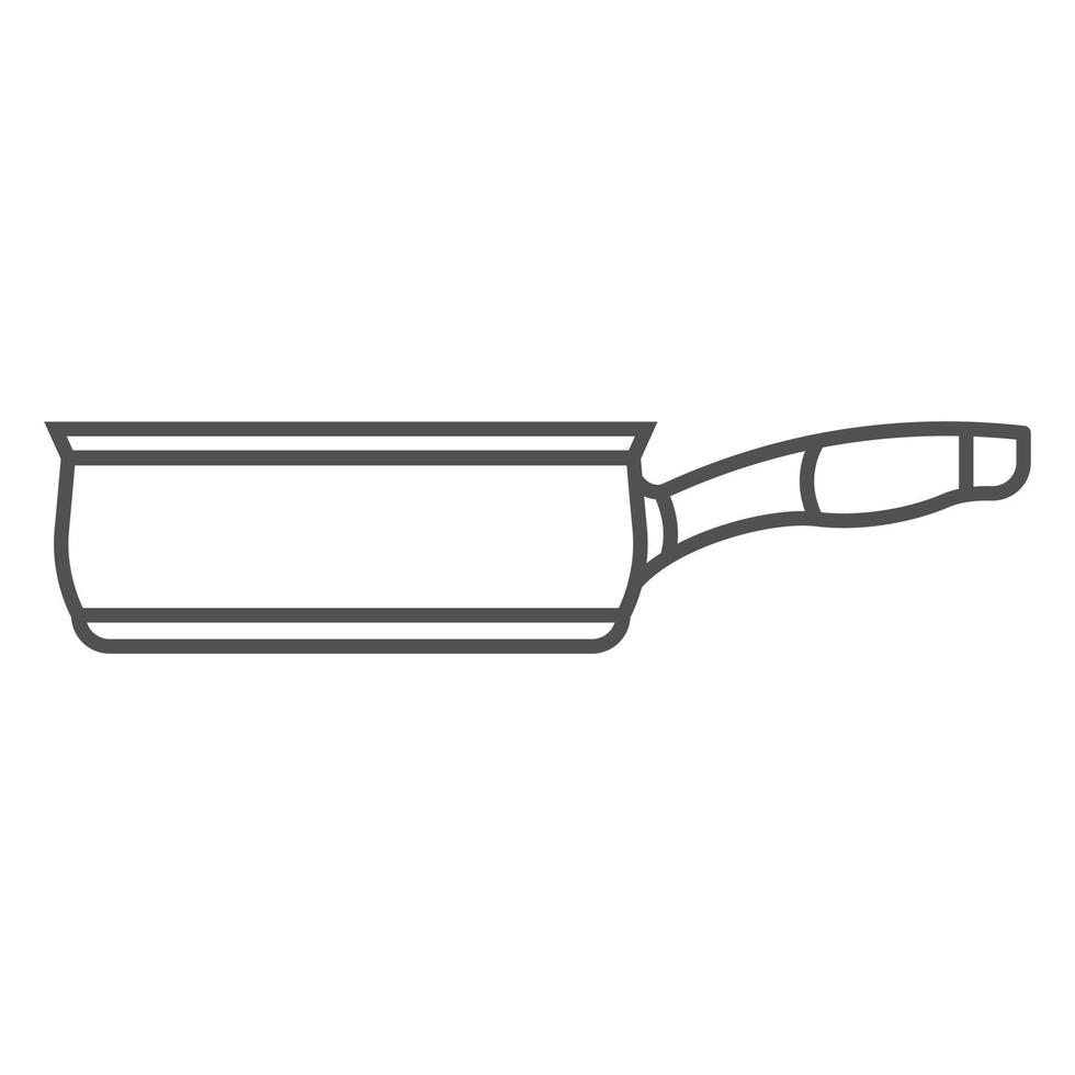Suppenpfanne Symbol, Outline-Stil vektor