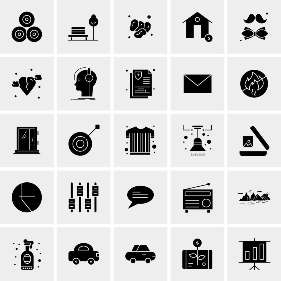 25 universelle Business-Icons Vektor kreative Icon-Illustration zur Verwendung in Web- und Mobilprojekten