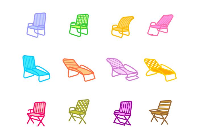 Lawn Chair Icon vektor