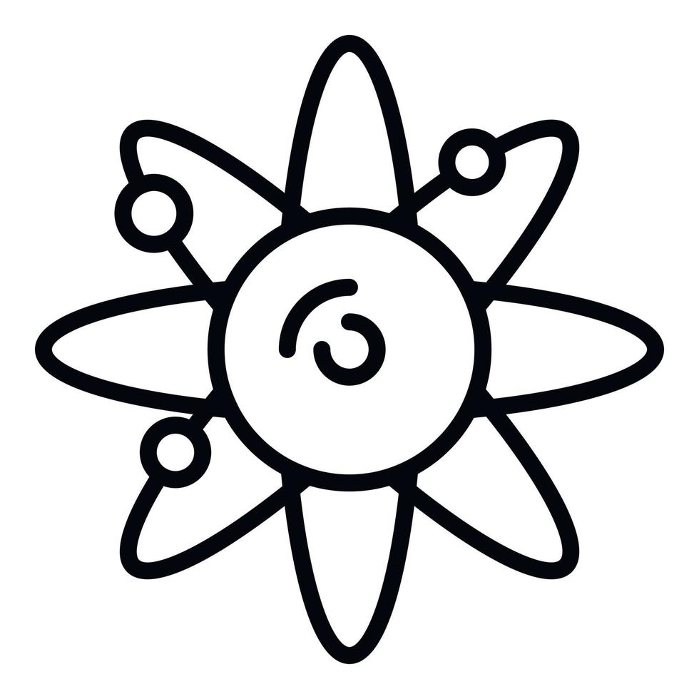 Sonnensystem-Symbol, Umrissstil vektor