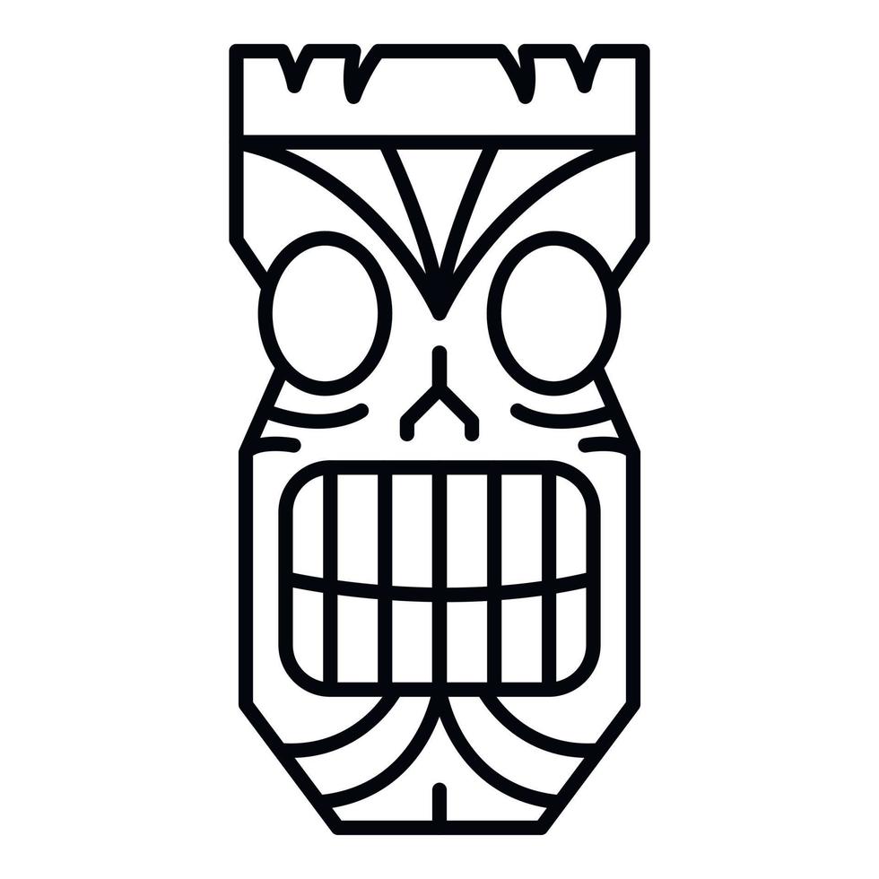 Tahiti-Idol-Symbol, Umrissstil vektor