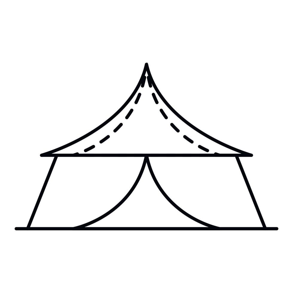 Pavillon-Symbol, Umrissstil vektor