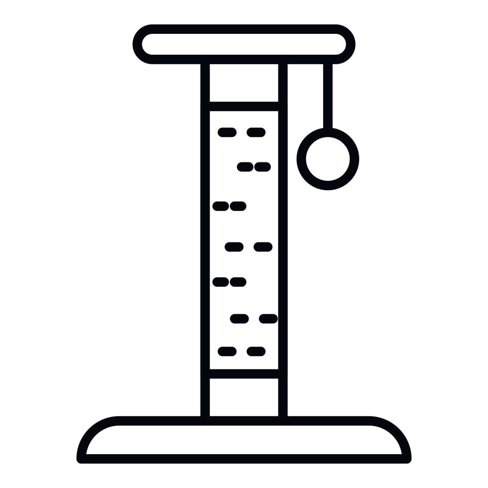 Katzenturm-Spielsymbol, Umrissstil vektor