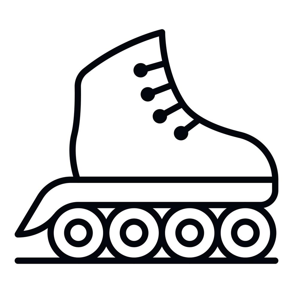 Inline-Skates-Symbol, Umrissstil vektor