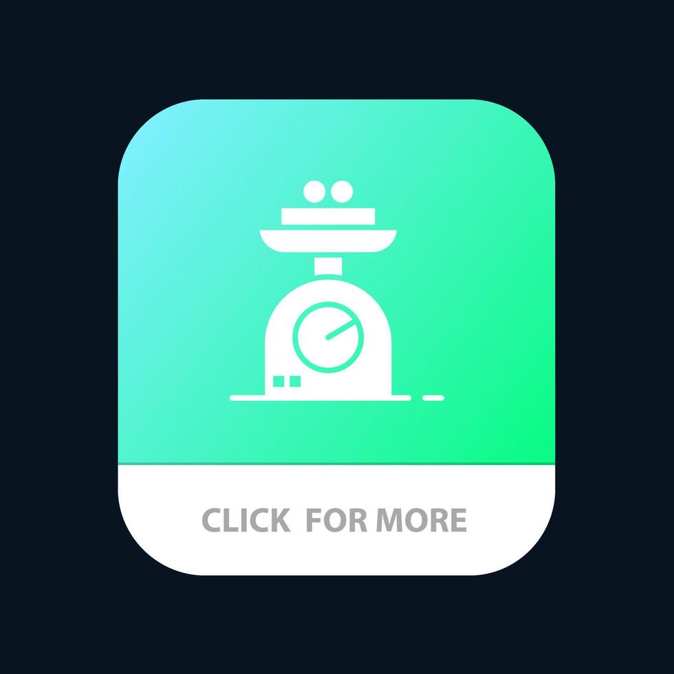 maskin skala vägning vikt mobil app ikon design vektor