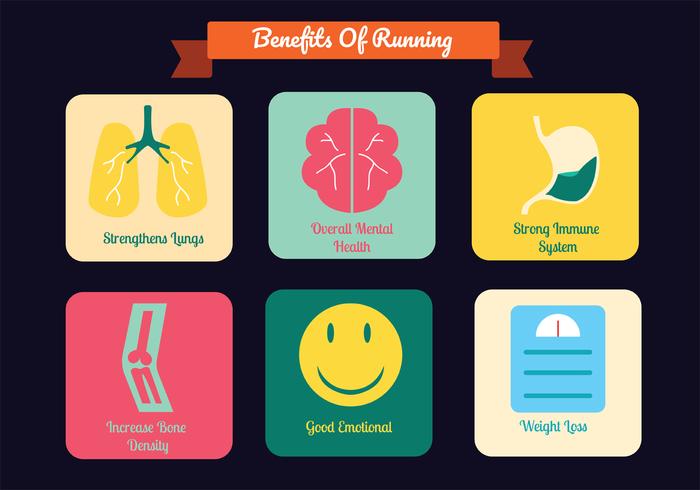 Running Benefits Vector Pack