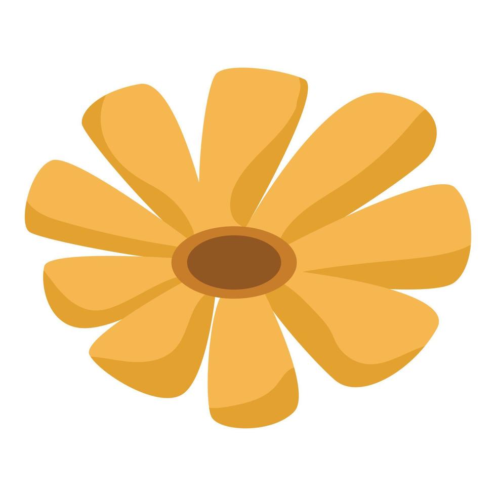 gul honung blomma ikon, isometrisk stil vektor