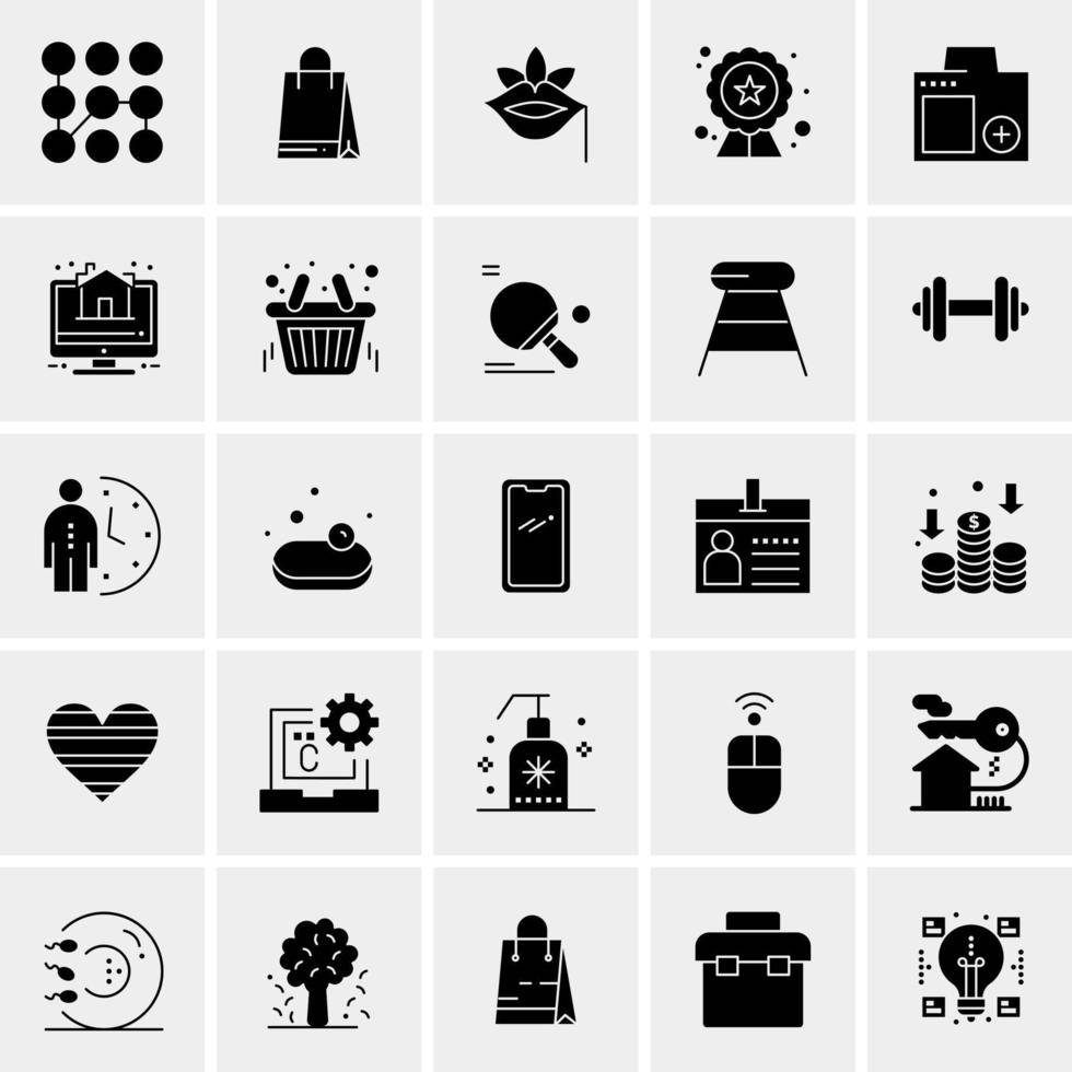 25 universelle Business-Icons Vektor kreative Icon-Illustration zur Verwendung in Web- und Mobilprojekten