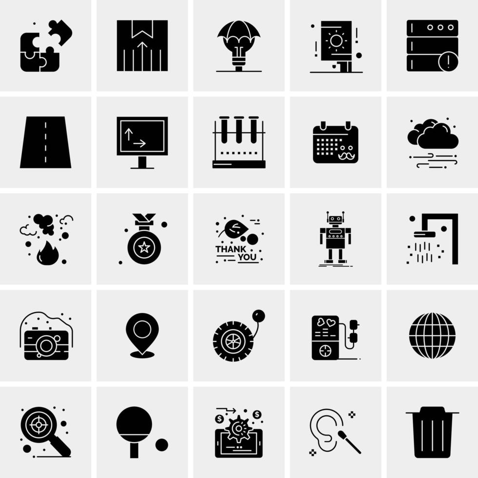 25 universelle Business-Icons Vektor kreative Icon-Illustration zur Verwendung in Web- und Mobilprojekten