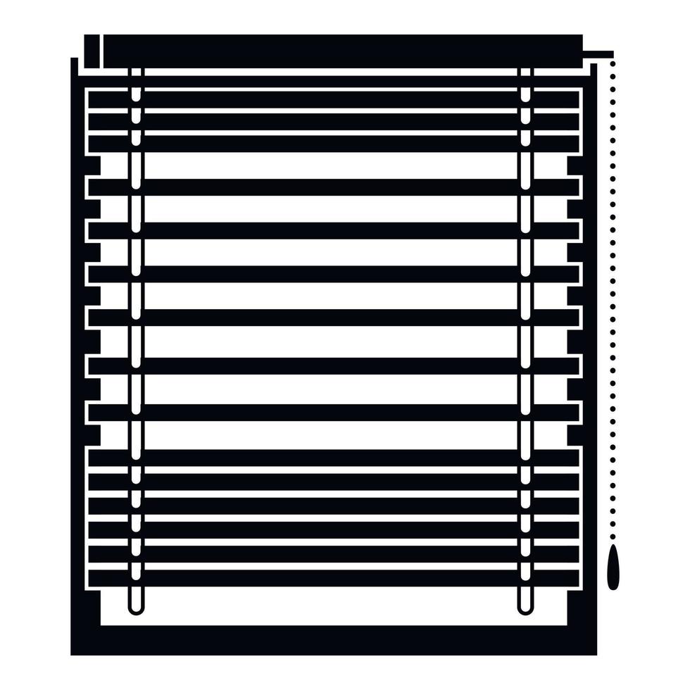 horisontell jalusi ikon, enkel stil vektor