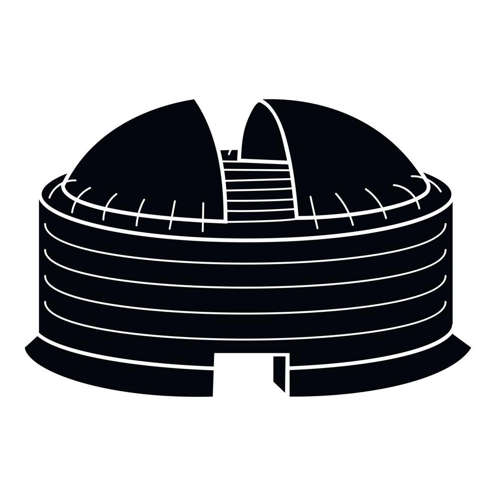 modern kupol arena ikon, enkel stil vektor