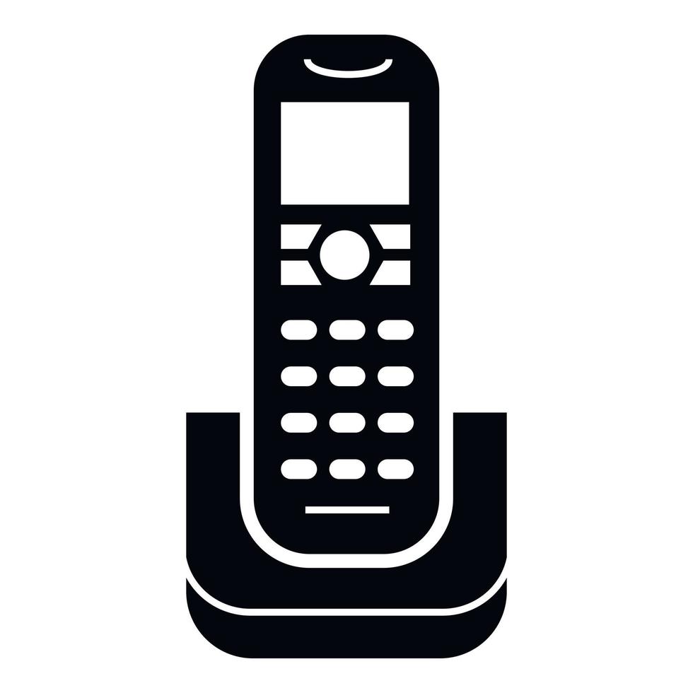 radiotelefon ikon, enkel stil vektor