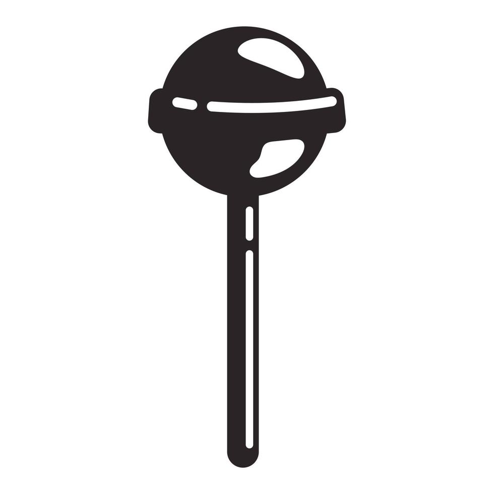klassische Lollipop-Ikone, einfacher Stil vektor