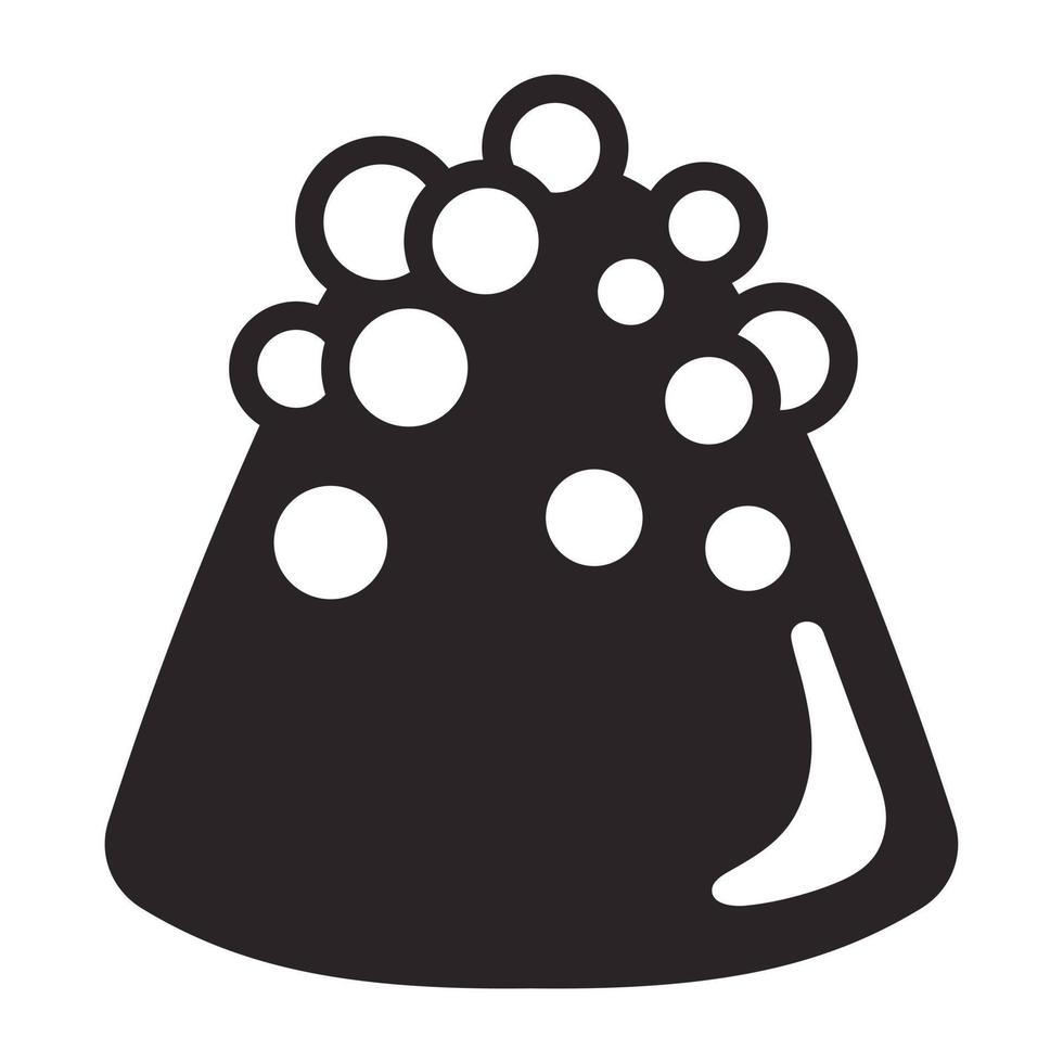 choco tryffel ikon, enkel stil vektor