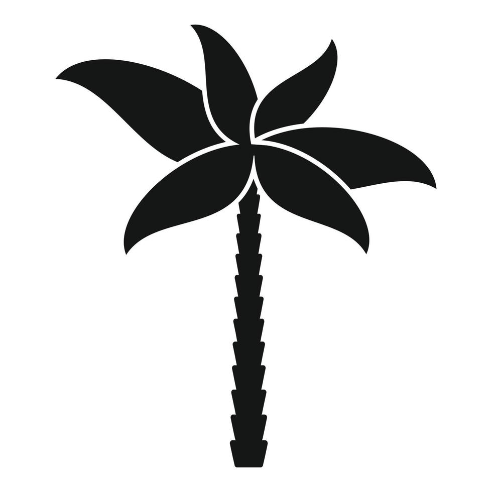 Palm-Symbol einfacher Vektor. Kokosnussbaum vektor