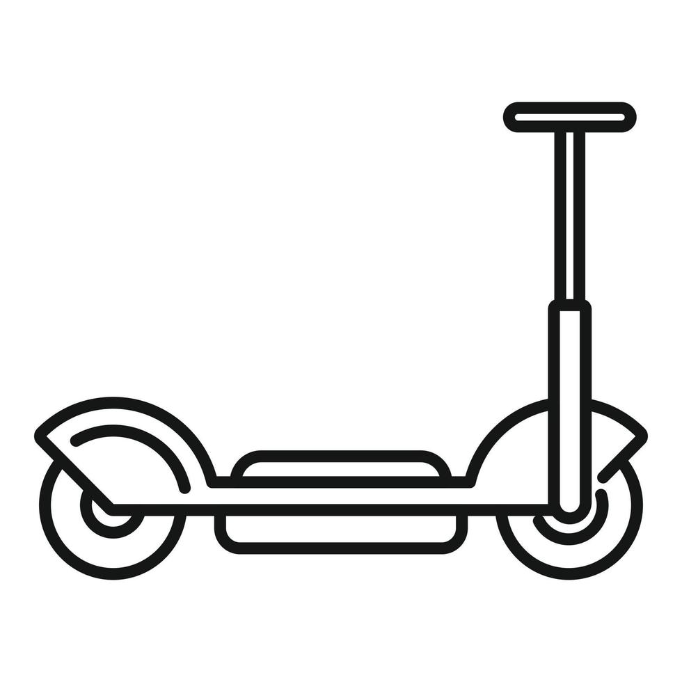 E-Bike-Symbol Umrissvektor. Rollertransport vektor