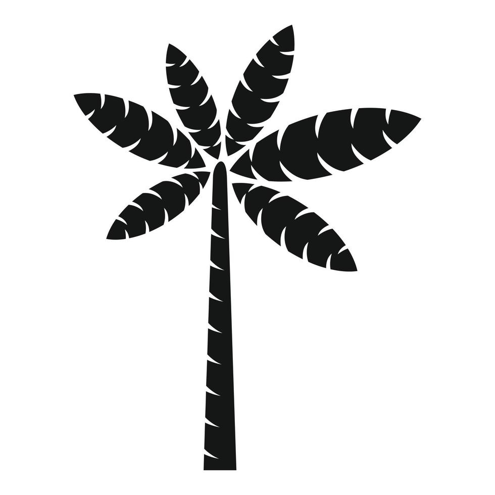 Palmenlaub Symbol einfacher Vektor. Sommerbaum vektor