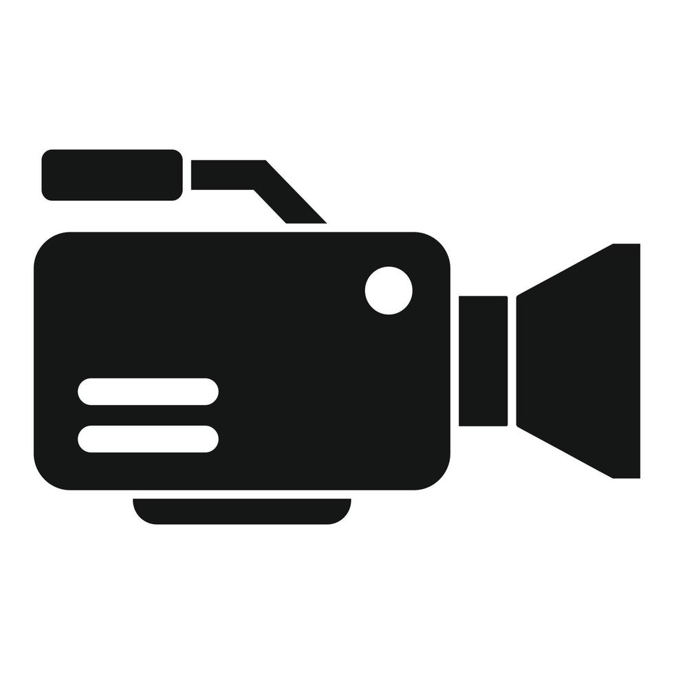 Filmemacher Kamerasymbol einfacher Vektor. Film-Produktion vektor