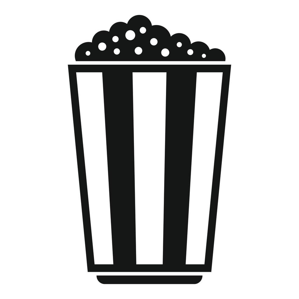bio popcorn ikon enkel vektor. film festival vektor