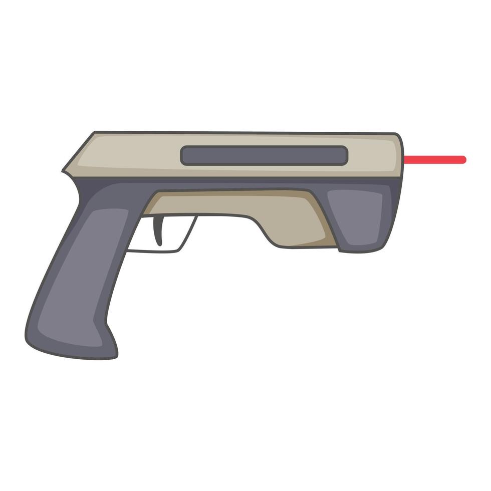 Laserstrahl-Pistolensymbol, Cartoon-Stil vektor