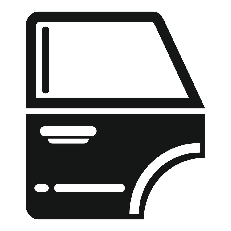 Autotür-Symbol einfacher Vektor. Fenstergriff vektor