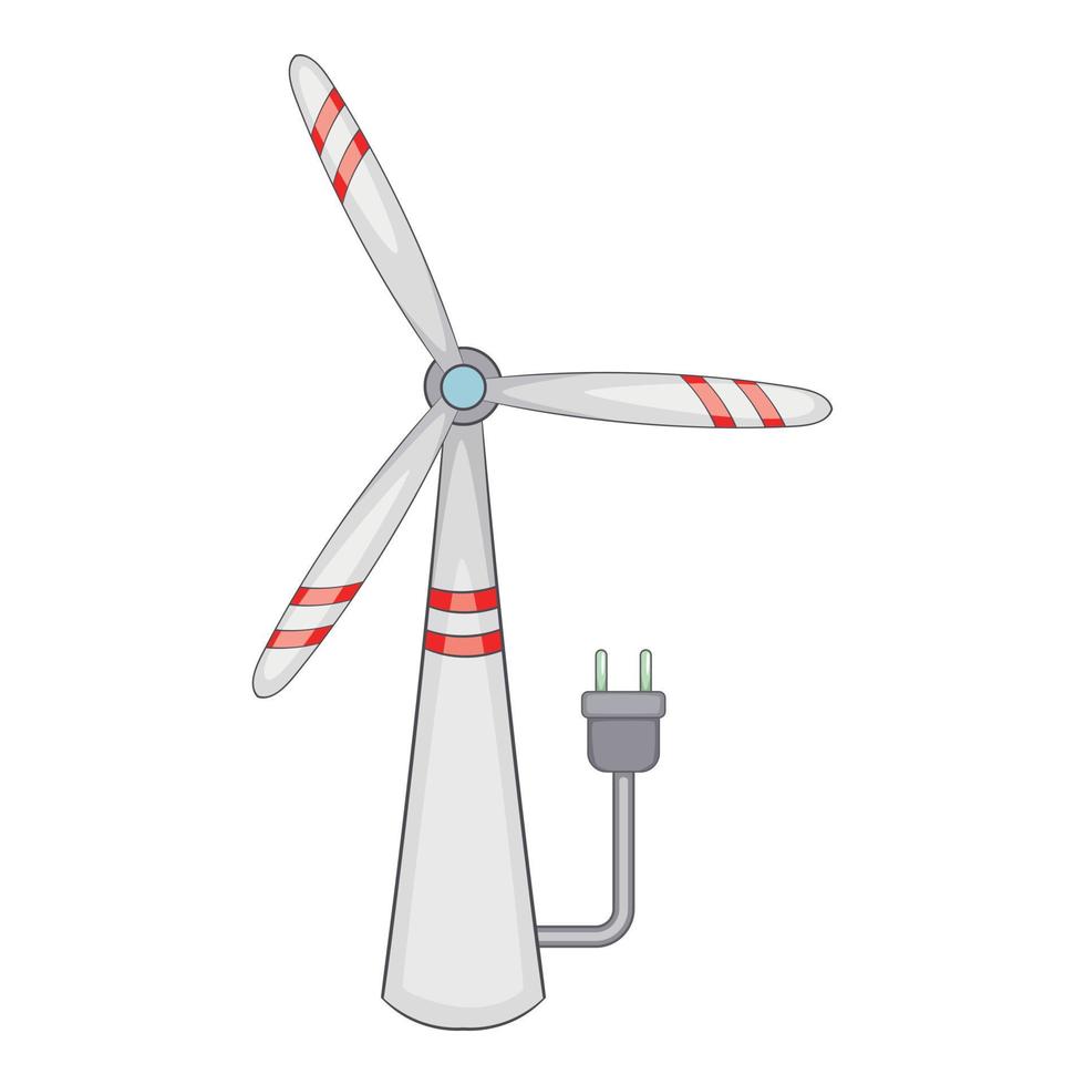 Windmühlensymbol, Cartoon-Stil vektor