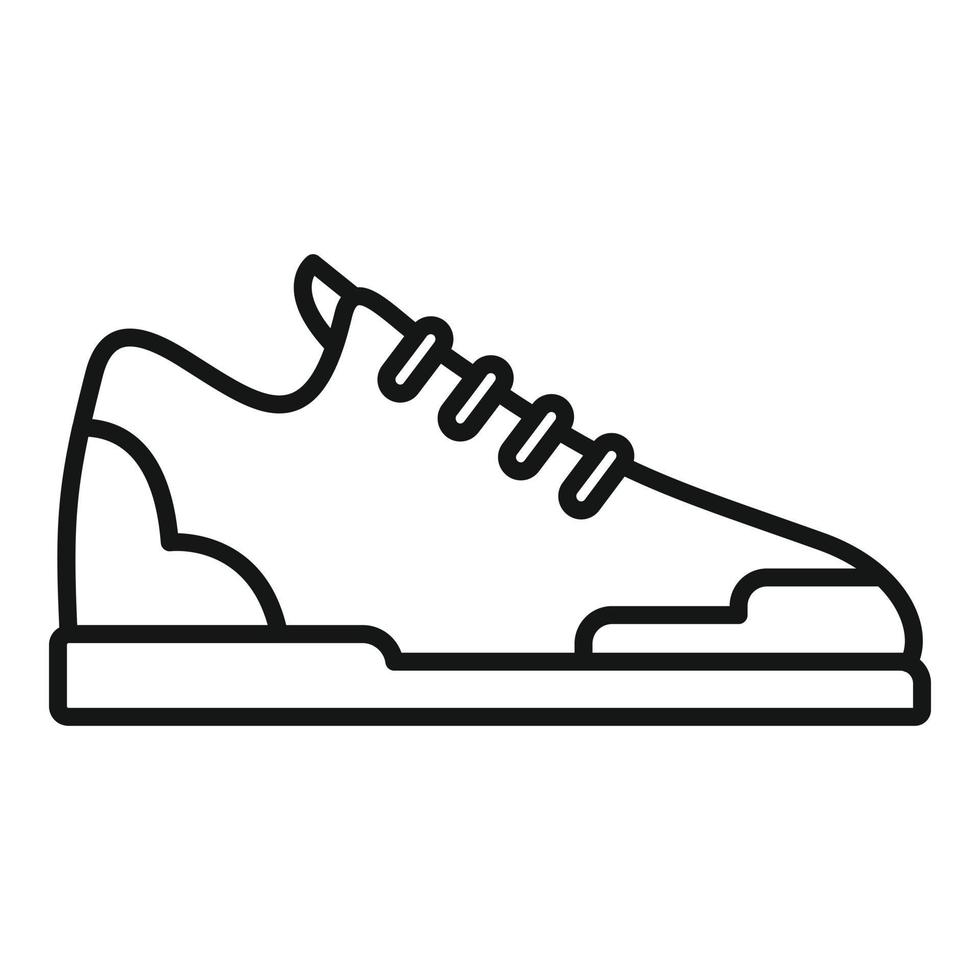 Mode-Sneaker-Symbol Umrissvektor. Sportschuh vektor