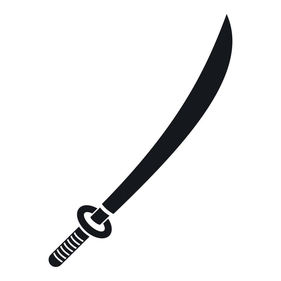 Katana-Symbol, einfacher Stil vektor