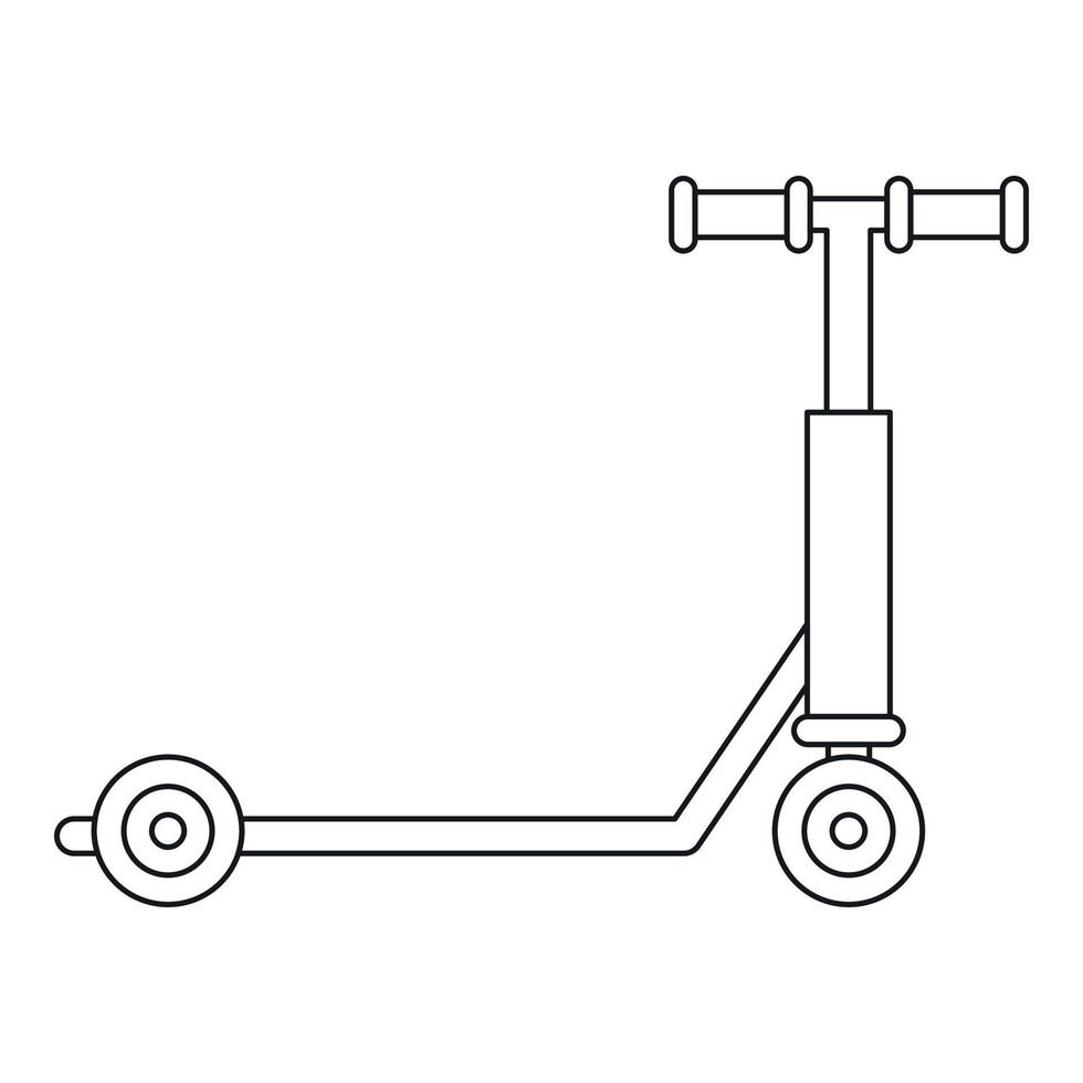 Scooter-Symbol, Umrissstil vektor