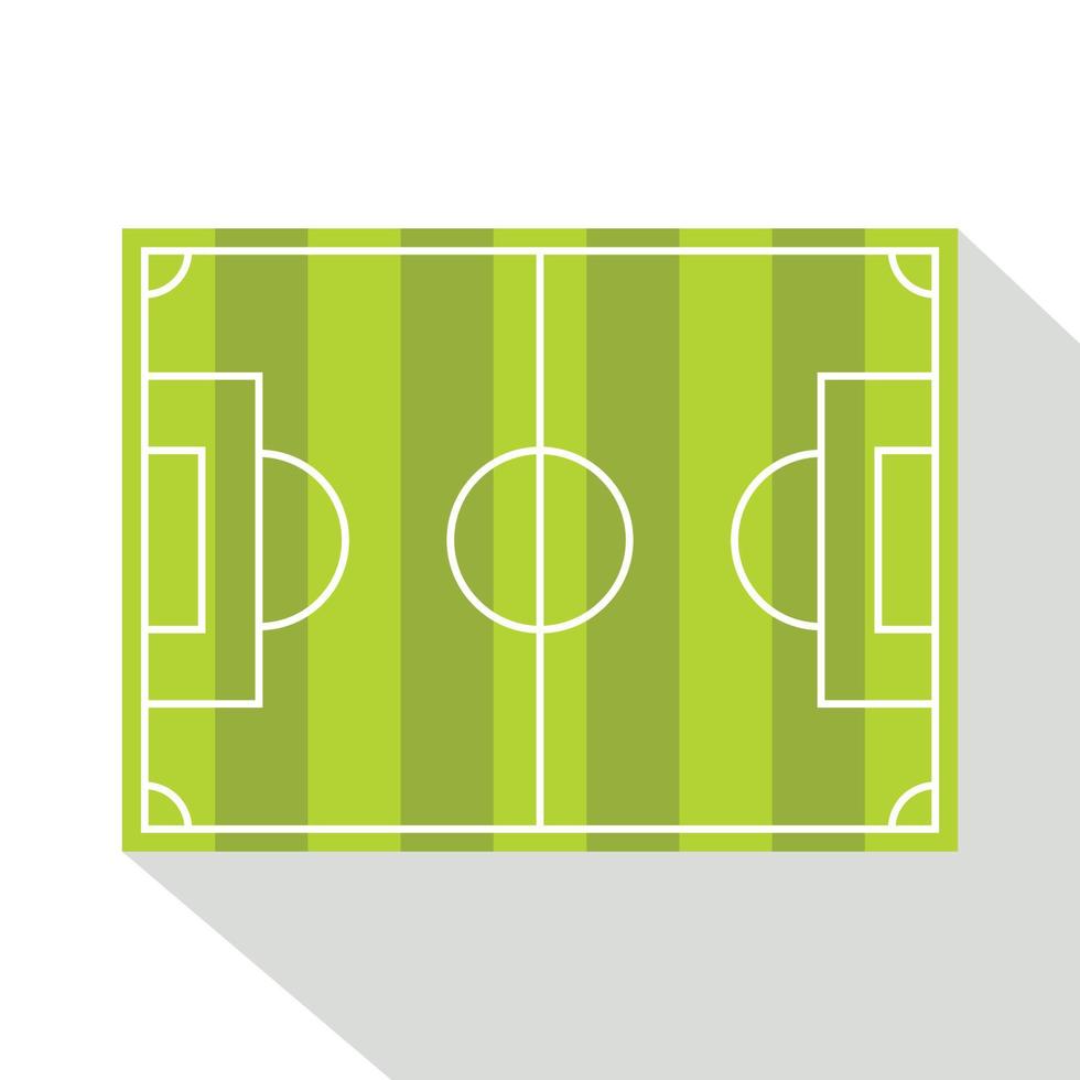 fotboll fält eller fotboll gräs fält ikon vektor
