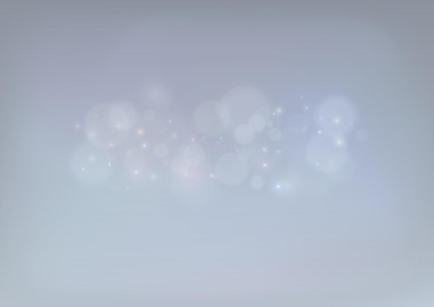 leichter Bokeh-Effekt isoliert. Licht abstrakte leuchtende Bokeh-Lichter. Weihnachtshintergrund aus glänzendem Staub. weihnachtskonzept flackern. weißes Png-Staublicht. vektor