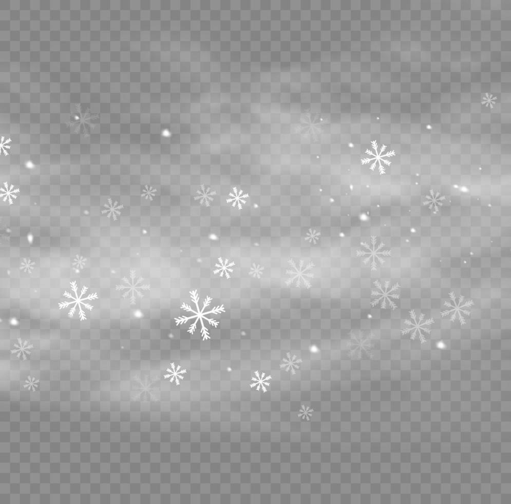 Schnee und Wind. dekoratives element der weißen steigung. vektorillustration. Winter und Schnee mit Nebel. Wind und Nebel. vektor