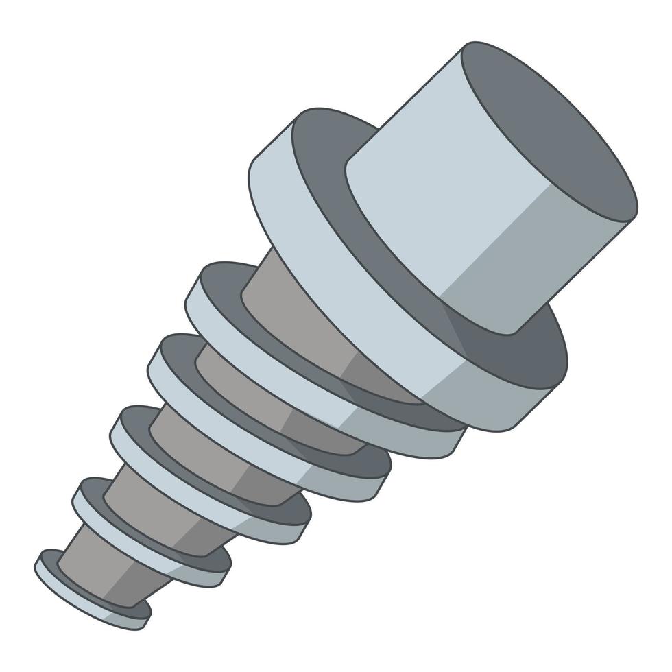 Spiralwerkzeug-Symbol, Cartoon-Stil vektor