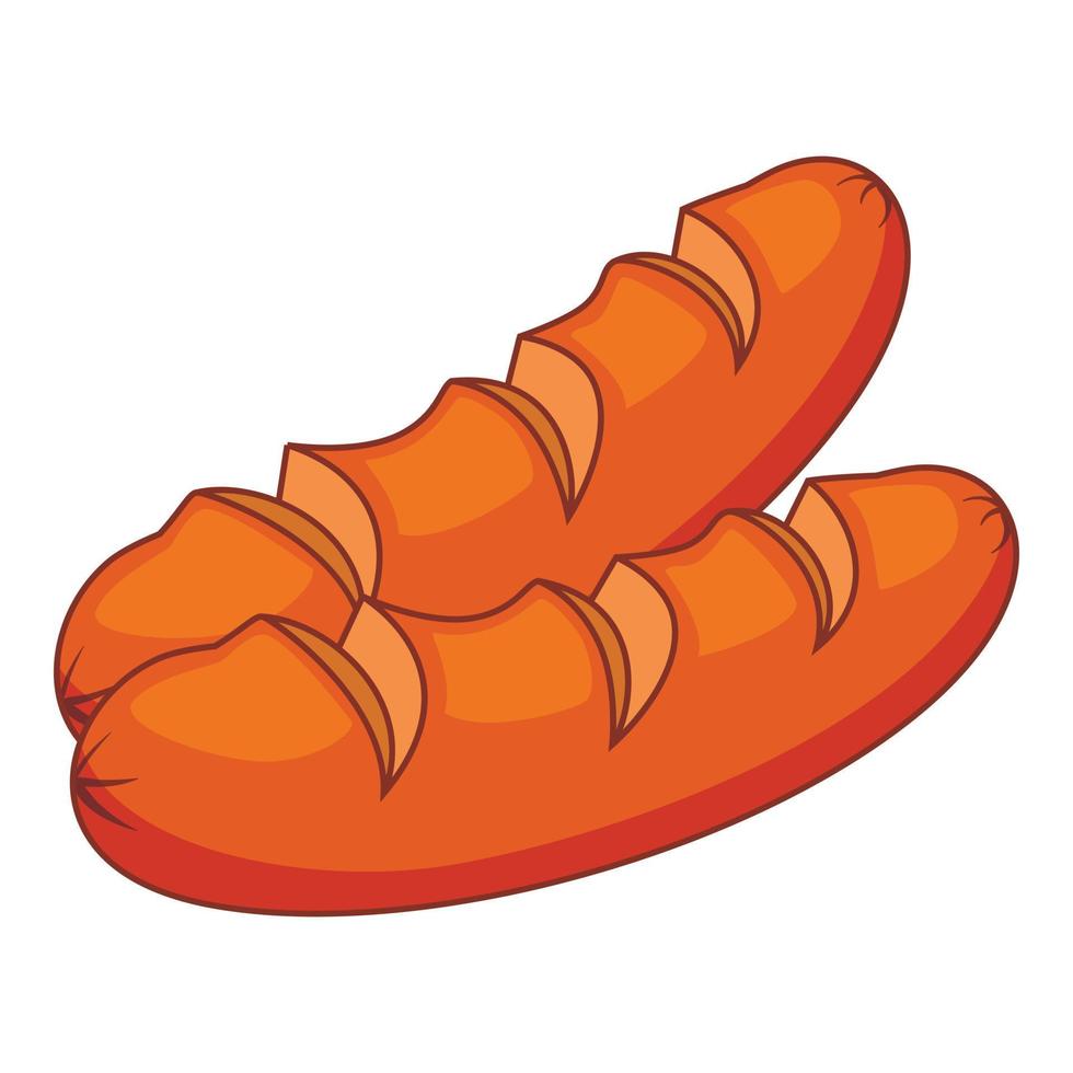 Laib Brot Symbol, Cartoon-Stil vektor