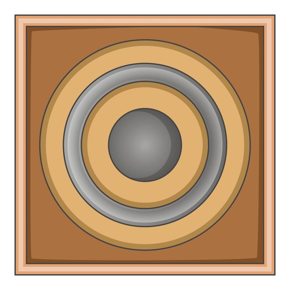 Audio-Lautsprecher-Symbol, Cartoon-Stil vektor