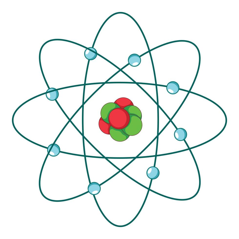 Atom-Symbol, Cartoon-Stil vektor