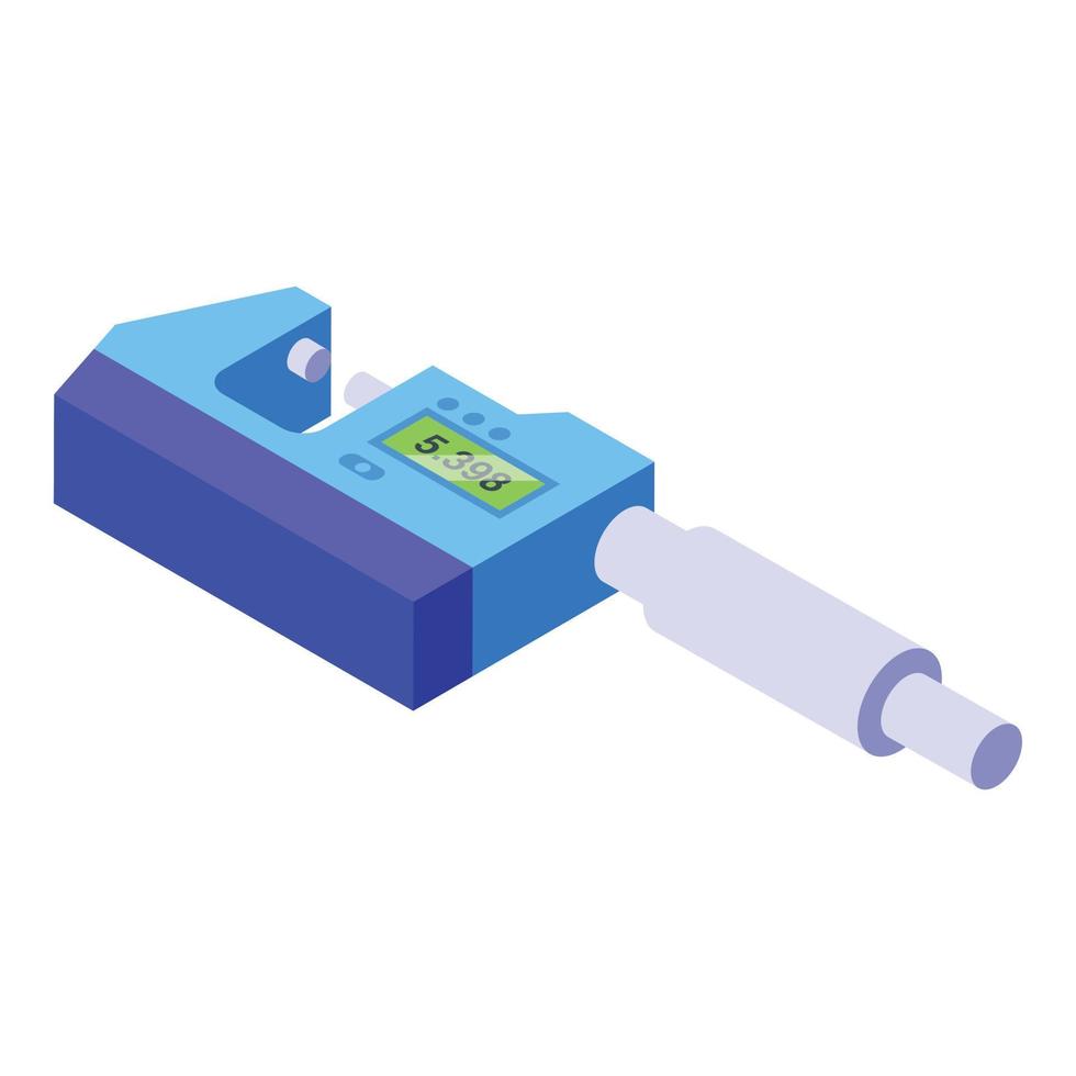 genauigkeit mikrometer symbol isometrischer vektor. digitale Ausrüstung vektor