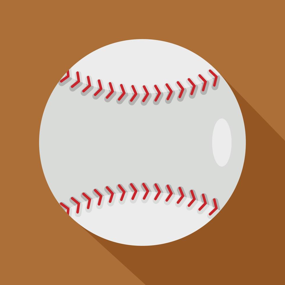 boll för spelar baseboll ikon, platt stil vektor