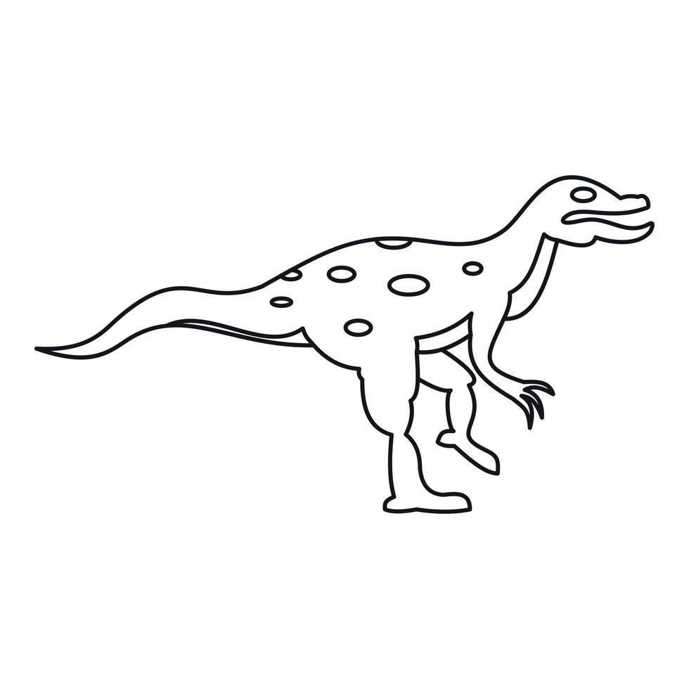 Ornithopod-Symbol, Umrissstil vektor