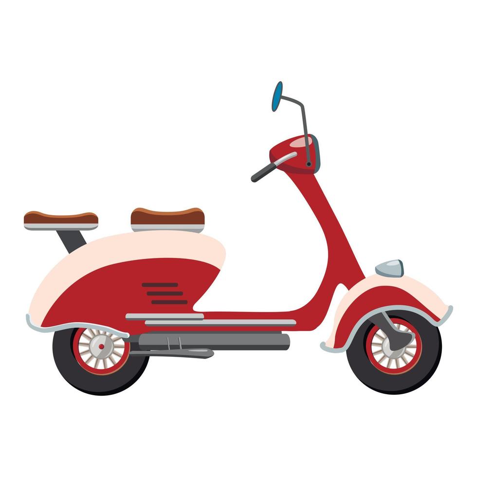 Scooter-Motorrad-Symbol, Cartoon-Stil vektor