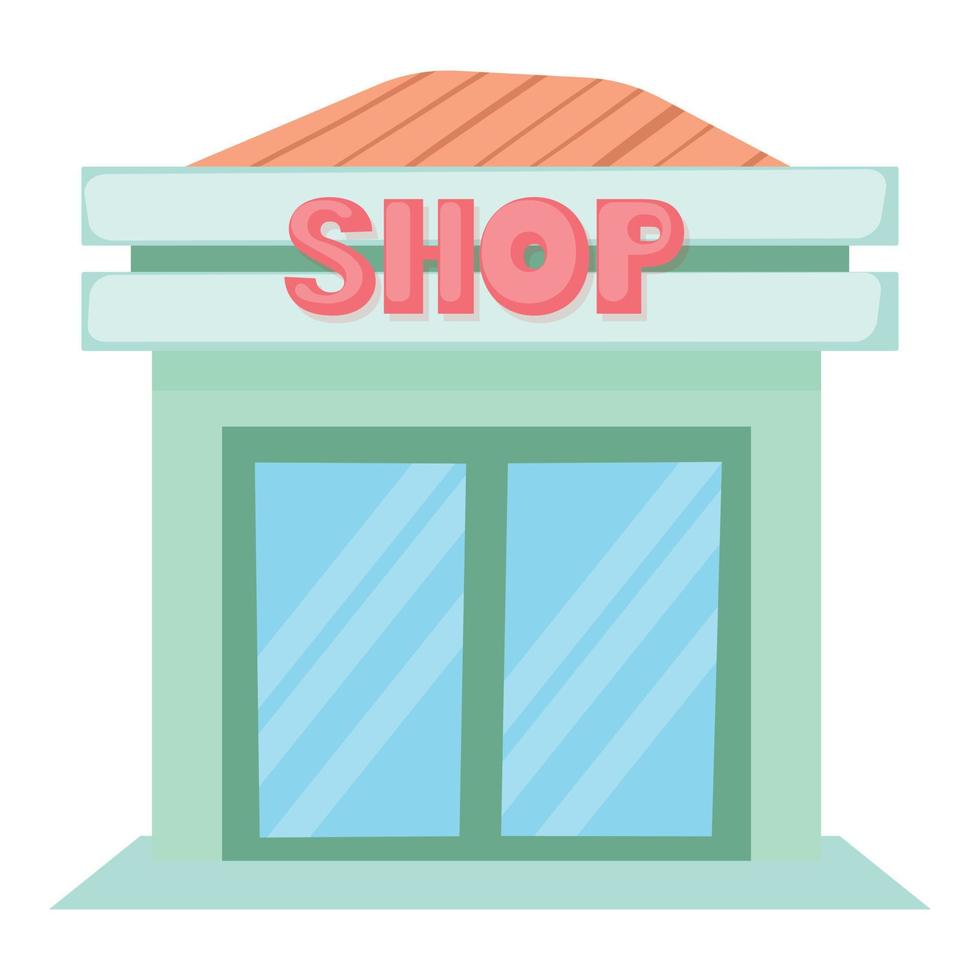 Shop-Symbol, Cartoon-Stil vektor