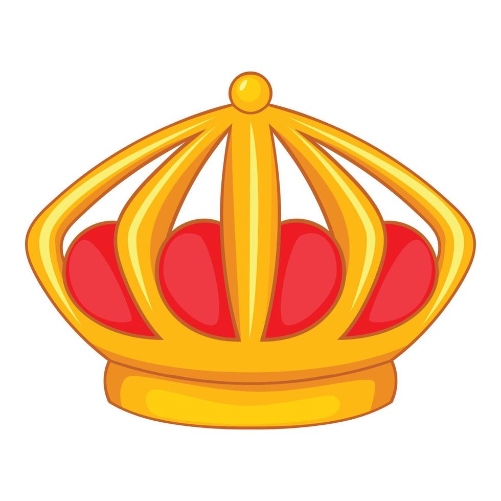 kejserlig krona ikon, tecknad serie stil vektor