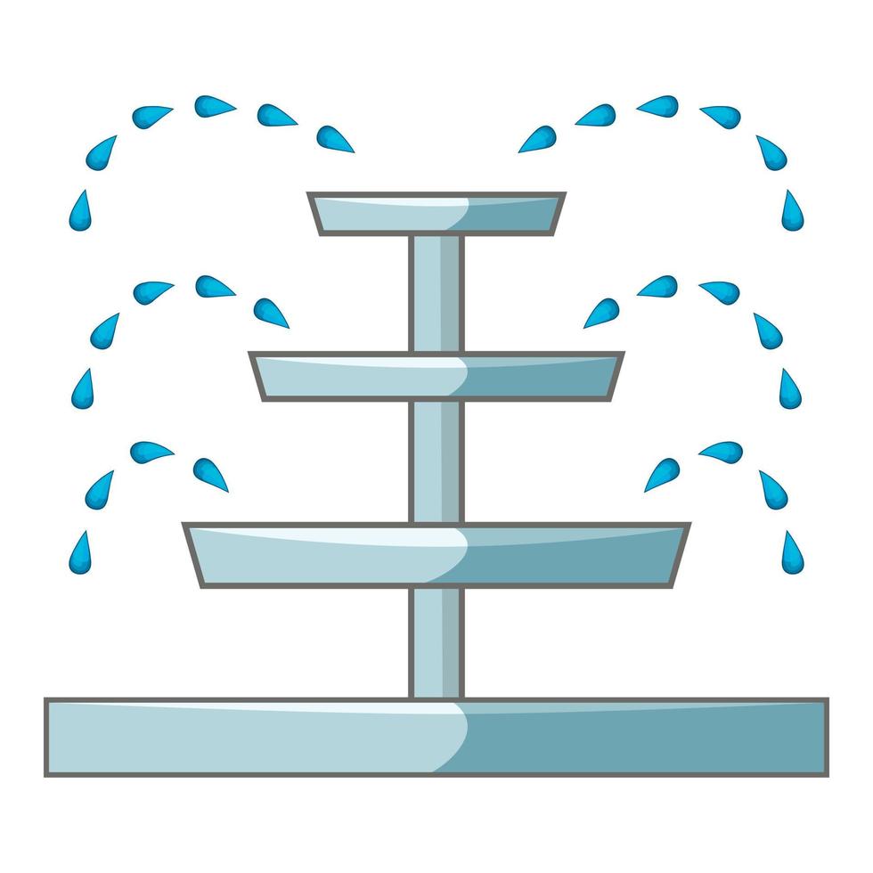 Wasserbrunnen-Symbol, Cartoon-Stil vektor