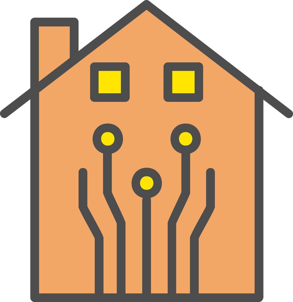 Smart-Home-Vektorsymbol vektor